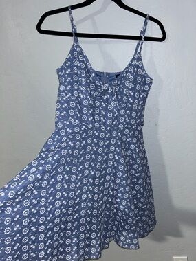 Francesca's Collections Blue Floral Mini Dress